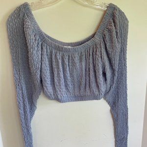 Topshop Pale Blue Top Size 6